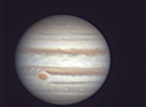 Février 2026, la grande tache rouge de Jupiter