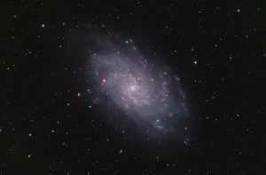 M33, Nov 2025, R,G,B 20x3min par filtre, + 20 x 5min filtre Hlunette APO127 - cam zwo2600MM + filtresTraitement PixInSight